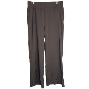 Old Navy Women's Stretchtech Side Slit Wide-leg Pants XL Brown Athleisure Outdoo